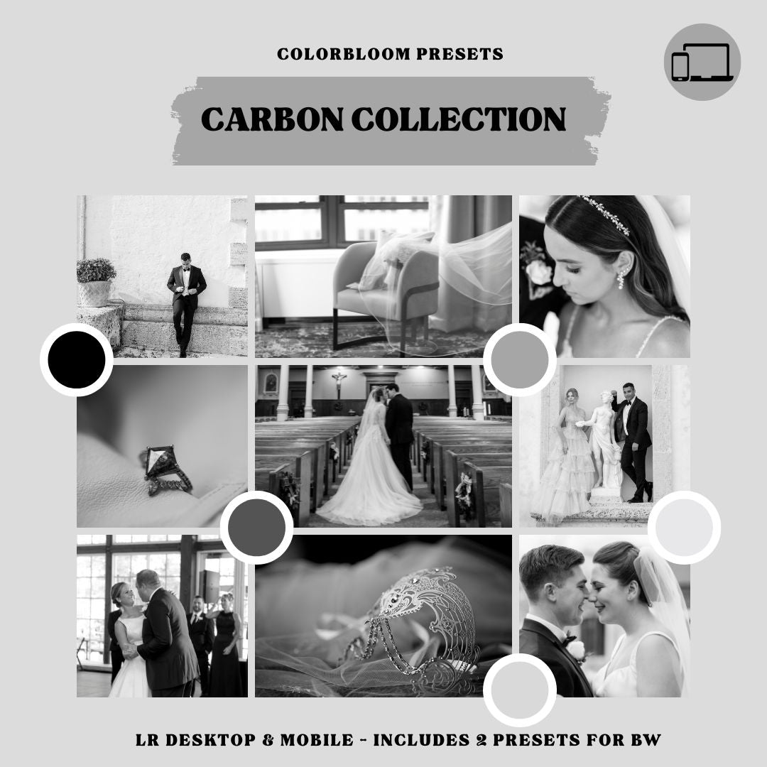 The Colorbloom – Carbon Preset Collection for Lightroom Desktop & Mobile